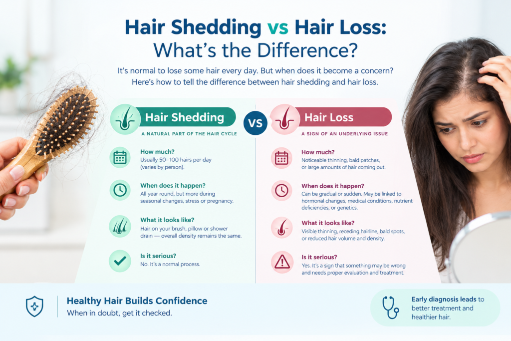 Hair Shedding vs Hair Loss: What’s the Difference?