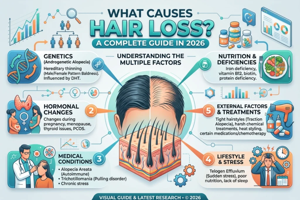 What Causes Hair Loss? A Complete Guide in 2026